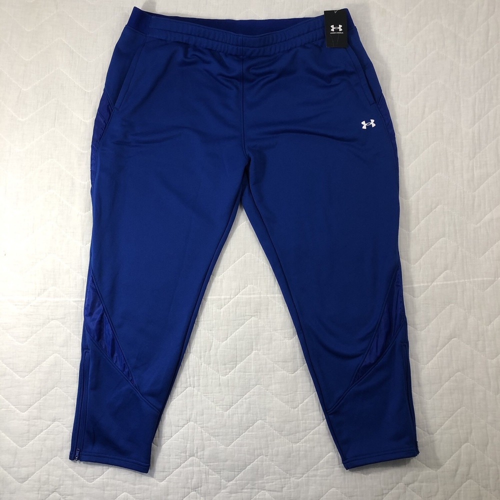 Under Armour Pants Womens Plus 3XL Blue Command Warmup Loose Athletic Jogger NWT